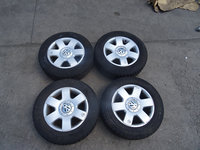 Jante Aliaj cu Cauciucuri M+S Volkswagen Caddy 195/65 R15 din 2009 cod: 2K0601025