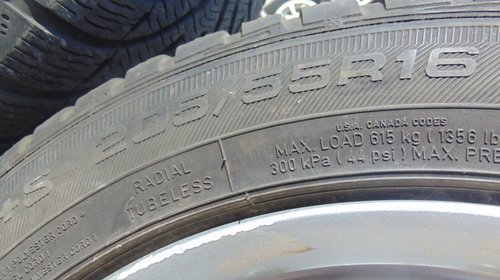 Jante aliaj Mercedes 7Jx16,ET 36 5x112+anvelope iarna 205/55R16