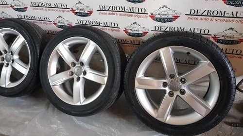 Jante aliaj originale cu anvelope 17'' Et46 5x112 Audi A4 B8 cod piesa : 8k0071497