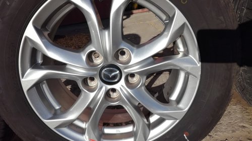 JANTE ALIAJ ORIGINALE MAZDA 16X6,5J ET50 ANVELOPE VARA BRIDGESTONE TURANZA