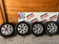 Jante aliaj pe 16" 5x112 oem audi q5 cod 8u0601025 6,5j et33 cu anvelope iarna 215/65/16 2x6mm 2x4mm