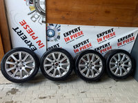 Jante aliaj pe 17" 5x112 originale vw cu anvelope m+s 225/45/17 uzate 7j et 54 cod 1k0601025k