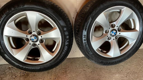 Jante cu anvelope iarna BMW 5x120 R16 Michelin 205 55 R16 iarna