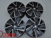 Jante Noi 18 inch Originale Skoda Superb 3 R18 Negru + Diamond Cut