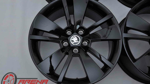 Jante Noi 18 inch Originale Skoda Superb 3V Zenith Schwarz Negru R18