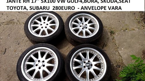 JANTE RH 17 5X100 VW GOLF4 BORA POLO SKODA SEAT TOYOTA SUBARU