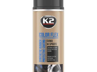 K2 Spray Vopsea Cauciucata Color Flex Negru Mat 400ML L343CM