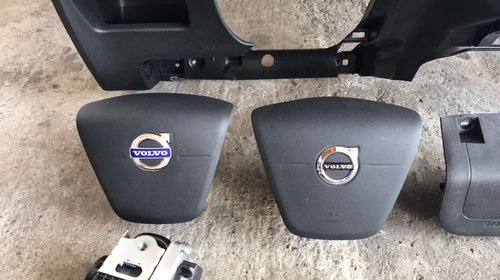 Kit airbag-uri complet Volvo V40 V40 CC, airbag volan, pasager, genunchi, plansa bord centura sofer+pasager