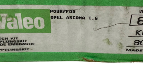 Kit ambreiaj 1.6/1.8 Benzina OPEL VECTRA A (86_, 87_, J89) [ 1988 - 1995 ], OPEL ASCONA C (81_, 86_, 87_, 88_, J82) [ 1981 - 1988 ], OPEL KADETT E (39_, 49_) [ 1984 - 1993 ] Valeo 801179 OEM R1020024