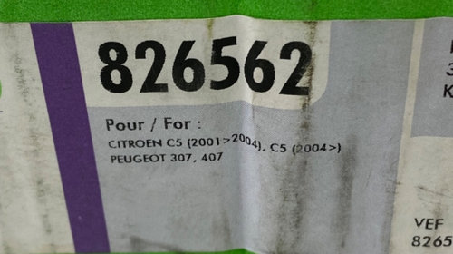 Kit ambreiaj 1.8/2.0 Benzina PEUGEOT 607 (9D, 9U) [ 2000 - > ], PEUGEOT EXPERT (224) [ 1995 - 2006 ], CITROËN XSARA Coupe (N0) [ 1998 - 2005 ], CITROËN JUMPY (U6U) [ 1994 - 2006 ] Valeo 826562 OEM 2052-K1