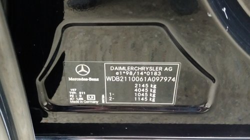 Kit ambreiaj Mercedes E-CLASS W211 2002 berlina 2.2