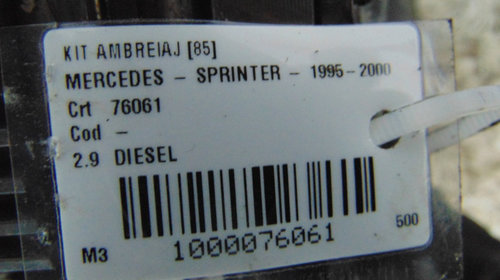 Kit ambreiaj Mercedes Sprinter din 2001, motor 2.9 Diesel