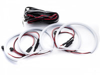 Kit Angel Eyes LED COTTON BMW X5 E53 Facelift pentru inlocuirea inelelor originale 2x127mm + 2x146mm