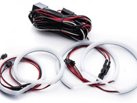 Kit Angel Eyes LED COTTON pentru BMW E46 COMPACT 2x106mm + 2x131mm