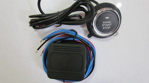 Kit buton pornire motor (led albastru)