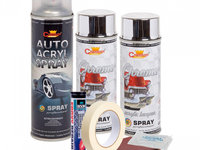 Kit complet reparatie si vopsire jante culoare Crom Metalic, V2 AVX-KVJ-CV2