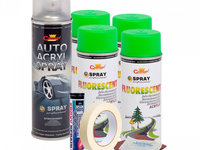 Kit complet reparatie si vopsire jante culoare Verde Fluorescent, V4 AVX-KVJ-VFV4