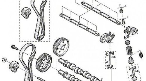 KIT DISTRIBUTIE 1.2 16V RENAULT 7701476745 <b