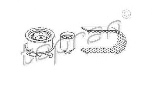 Kit distributie AUDI A4 8E2 B6 TOPRAN 111198 