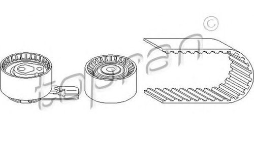 Kit distributie CITROEN BERLINGO B9 TOPRAN 72