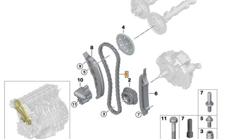 Kit distributie complet BMW 120D Seria 1 E87 E81