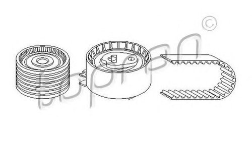 Kit distributie DACIA SANDERO TOPRAN 700195