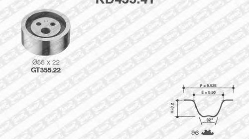 Kit distributie DACIA SOLENZA SNR KD45541
