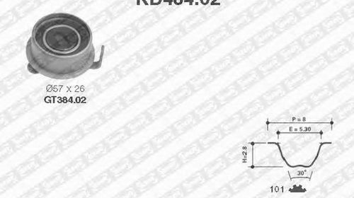 Kit distributie KIA PICANTO BA SNR KD48402