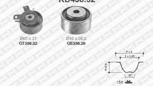 Kit distributie LANCIA DEDRA 835 SNR KD45832