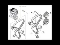 KIT DISTRIBUTIE Logan/Sandero 1.6 16V RENAULT 130C17529R <br>