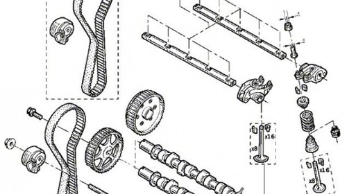 Kit distributie originala Dacia/Renault 1.2 1