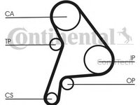 Kit distributie VW LUPO (6X1, 6E1) (1998 - 2005) CONTITECH CT1012K1