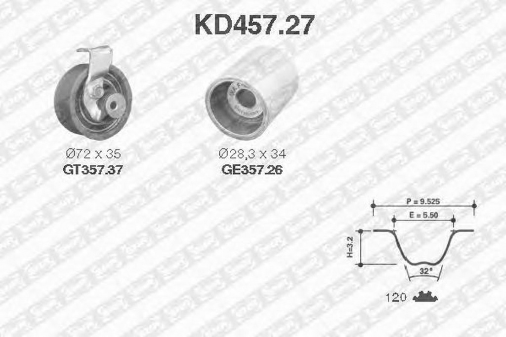Kit distributie VW PASSAT Variant 3B5 SNR KD45727