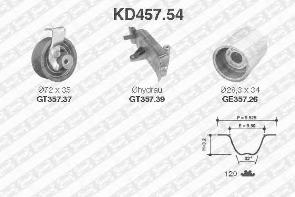 Kit distributie VW PASSAT Variant 3B5 SNR KD45754
