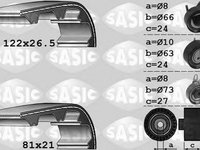 Kit distributie VW TRANSPORTER IV platou sasiu 70XD SASIC 1756040
