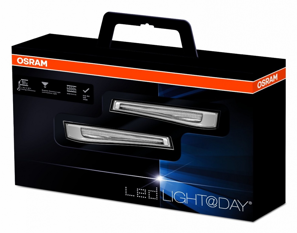 Kit DRL (lumini de zi) LED Light Guide, banda continua de lumina,Osram