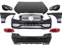 Kit Exterior compatibil cu Mercedes E-Class W212 (2009-2012) Conversie la Facelift E63 Design