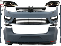 Kit Exterior Complet VW Golf VII 7 (2012-2017) cu Faruri LED Semnal Dinamic R-line