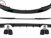 Kit Exterior Lip Difuzor si Ornamente Evacuare BMW Seria 3 F30 (2011-2019) M Desig- livrare gratuita