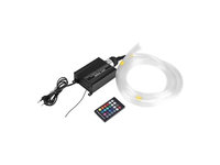 Kit fibra optica plafon instelat LED RGB cu telecomanda si sursa de alimentare 0,75mm 295 fire 3 metri 12V Cod: HH-2953