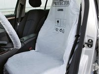 Kit huse scaun protectie plastic albe (100 buc.)