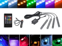 Kit interior LED 12 SMD RGB cu telecomanda - 12.5cm (BO9125RGB)