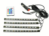 Kit interior LED 12 SMD RGB cu telecomanda - 22cm Cod :BO1222RGB