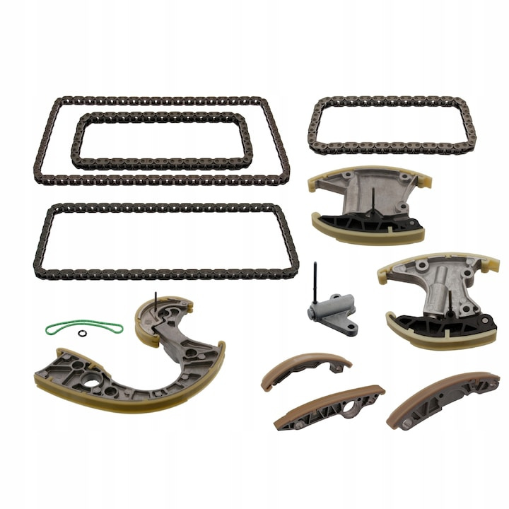 Kit lant distributie, Audi A4 (8E), A6 (4F), A8 (4E), Q7 (4L), VW Phaeton (3D), Touareg 1 (7L), 2.7/3.0 TDI, Febi Bilstein, 059109229J
