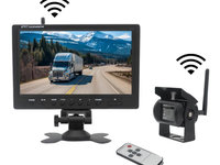 Kit marsarier wireless cu camera si display de 9&quot; 12V~24V, K610W pentru Camioane, Autocare, Bus-uri