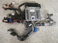 Kit pornire Audi A4 B7 contact cu cheie, ecu calculator motor 03g906016jd, imobilizare