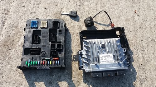 Kit pornire calculator ECU + BSI + chip Peuge