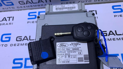 Kit Pornire ECU Calculator Motor Cip Cheie si Imobilizator Ford Focus 1 1.6 16V 1998 - 2005 Cod 1S4F-12A650-BD