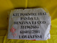 Kit pornire Fiat Panda. Motorizare 1.1B , Euro 4. Cod. 55196260; 6160112501; 1AW4AFSS4.