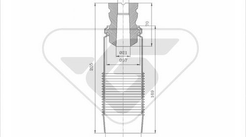 KIT PROTECTIE PRAF, AMORTIZOR - HUTCHINSON - 